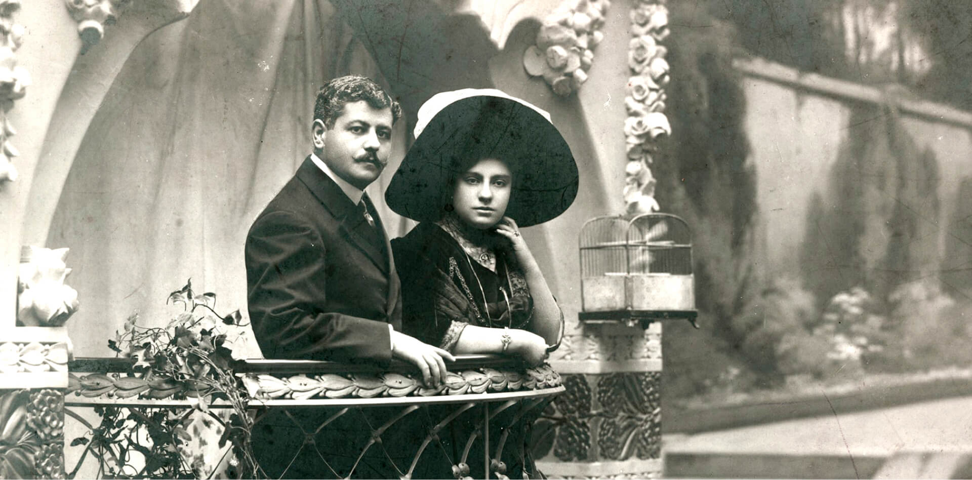Freixenet’s founders Pedro Ferrer and Dolores Sala Vivé in 1911. Link to through the years.